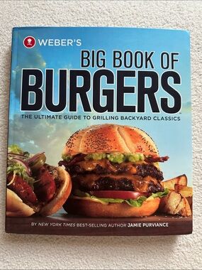 Weber's Big Book of Burgers Cookbook - Blue Cover
